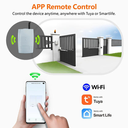 WiFi RF Garage Gate Sliding Door Opener Tuya DIY Smart Switch for BFT FAAC etc 433Mhz Remote Control Switch 12V 24V Relay Module