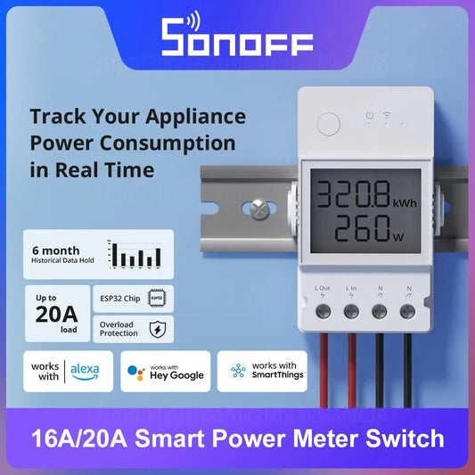 SONOFF POW Power Consumption LCD Display