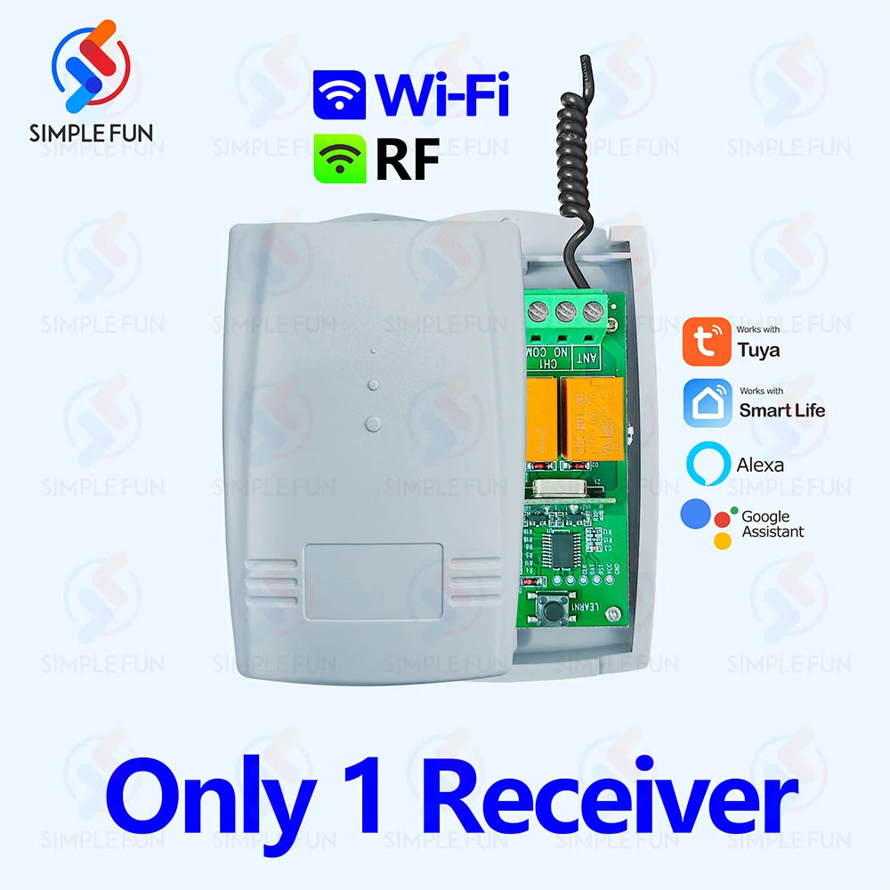 WiFi RF Garage Gate Sliding Door Opener Tuya DIY Smart Switch for BFT FAAC etc 433Mhz Remote Control Switch 12V 24V Relay Module