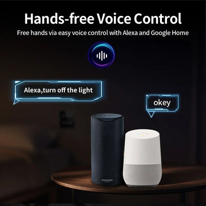 TNCE Tuya WIFI Smart RF433 Wall Galss Panel Switch EU 1/2/3/4 Gang Smart life App Voice Control Work With Alexa Google Home