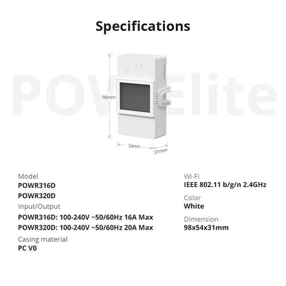 SONOFF POW Power Consumption LCD Display