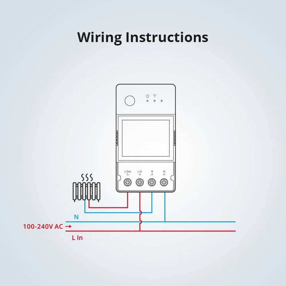 SONOFF POW Power Consumption LCD Display