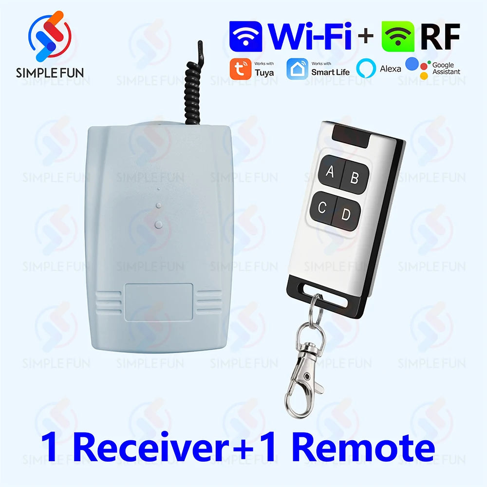WiFi RF Garage Gate Sliding Door Opener Tuya DIY Smart Switch for BFT FAAC etc 433Mhz Remote Control Switch 12V 24V Relay Module