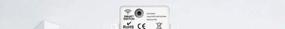 TNCE Wireless Light Switch RF433 Relay Receiver, 433Mhz Mini Remote Control, 1/2/3Gang Wall Transmitter Interruptor,Led Lamp Fan